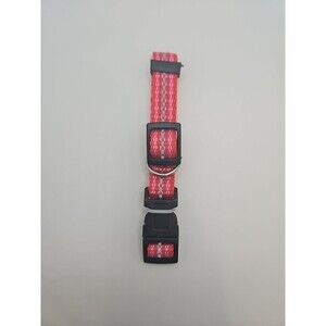 Dog Collar Size S Small Red Striped Adjustable Greenbrier Kennel Club  10-16 In